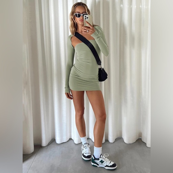 Princess Polly Dresses Moran Dress Set Sage Doesnt Include Bolero